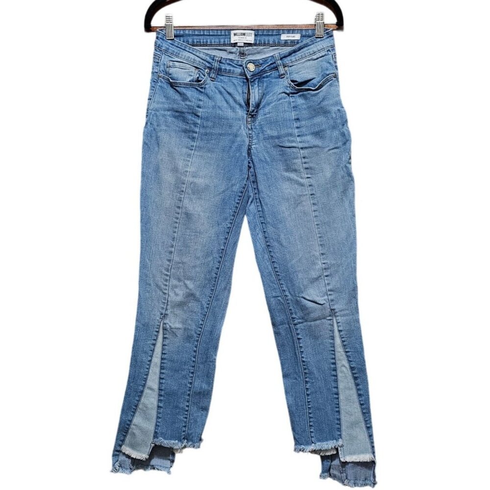William Rast Color Block Cropped Jeans Size 27 - Picture 2 of 10
